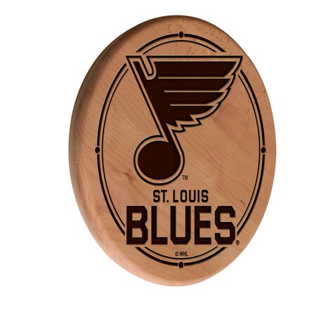 St Louis Blues 13 Laser Engraved Solid Wood Sign